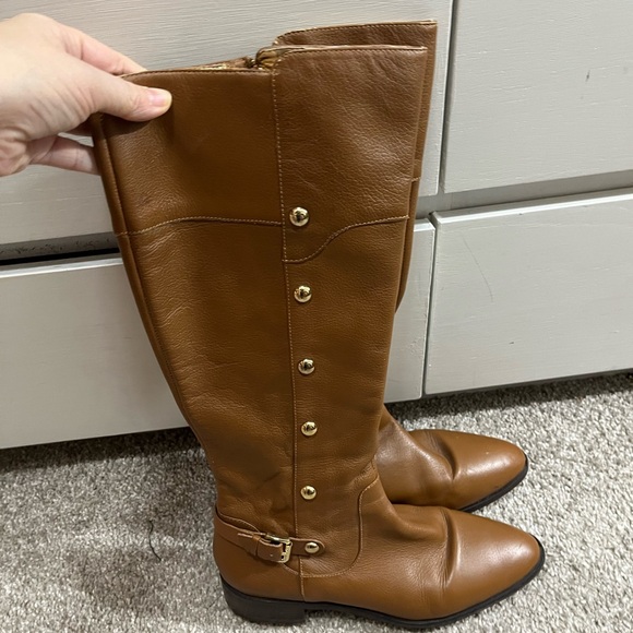 michael michael kors studded brown tan boots 8 - Picture 1 of 10